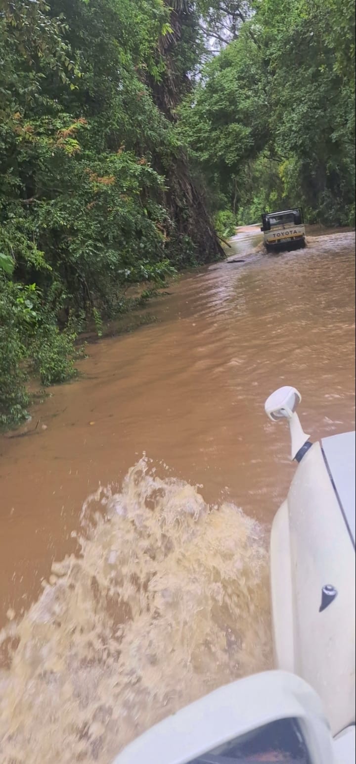 Gorongosa → Tofo — Flooded Rivers, Guess the Hitchhiker, and Moisés's Beer