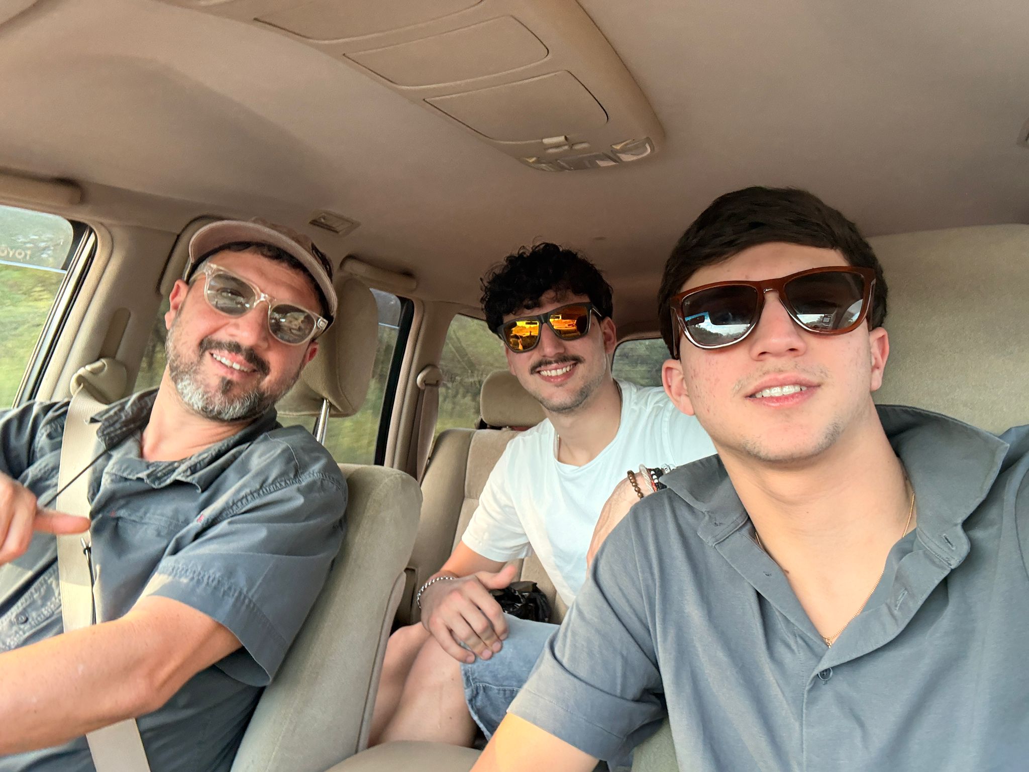 The three of us ready for the long road ahead