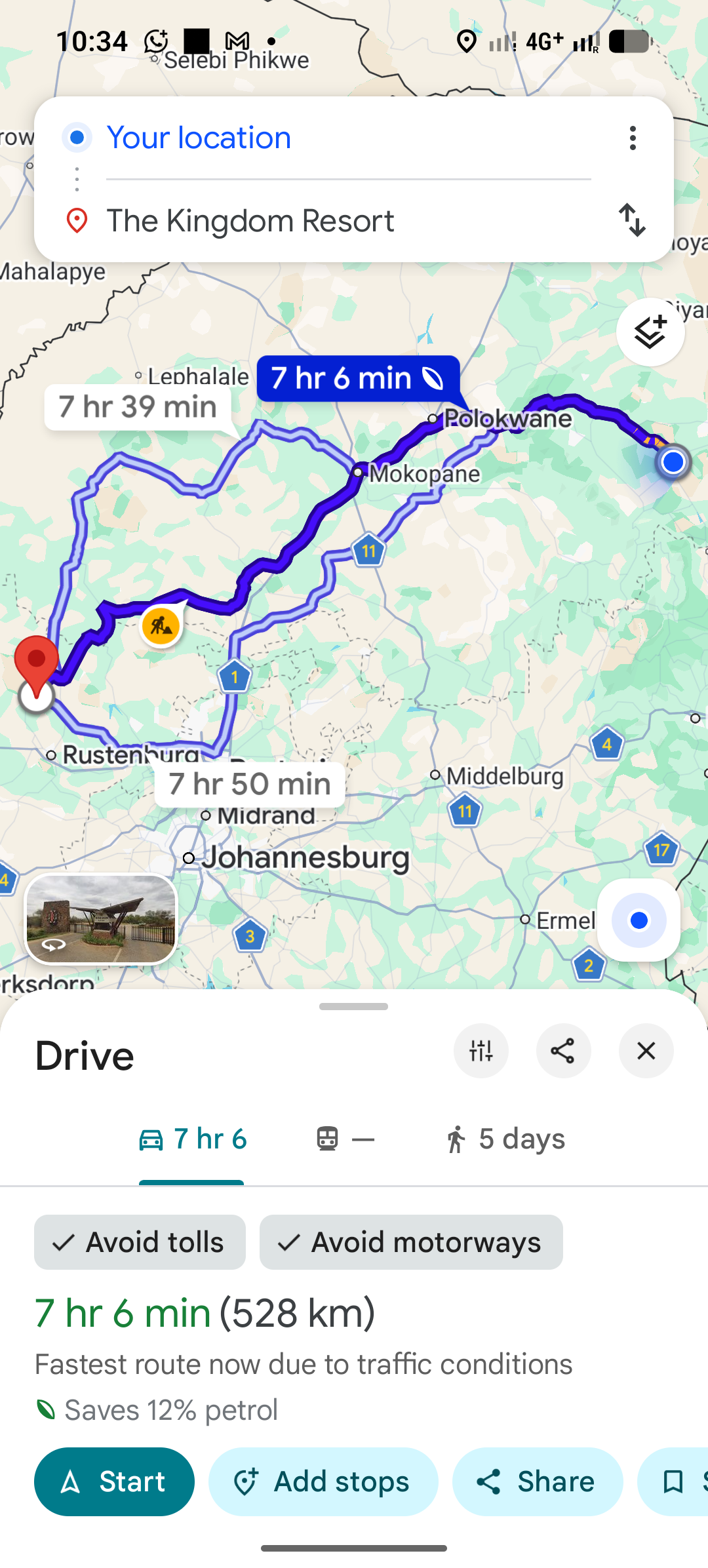 Google Maps said 7h50. It lied.