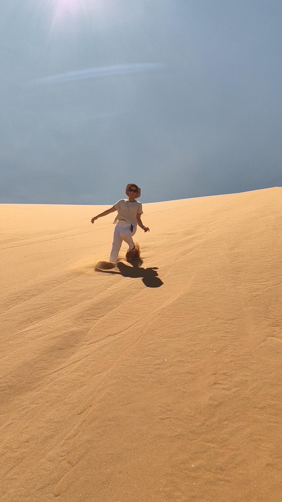 Running down the dune