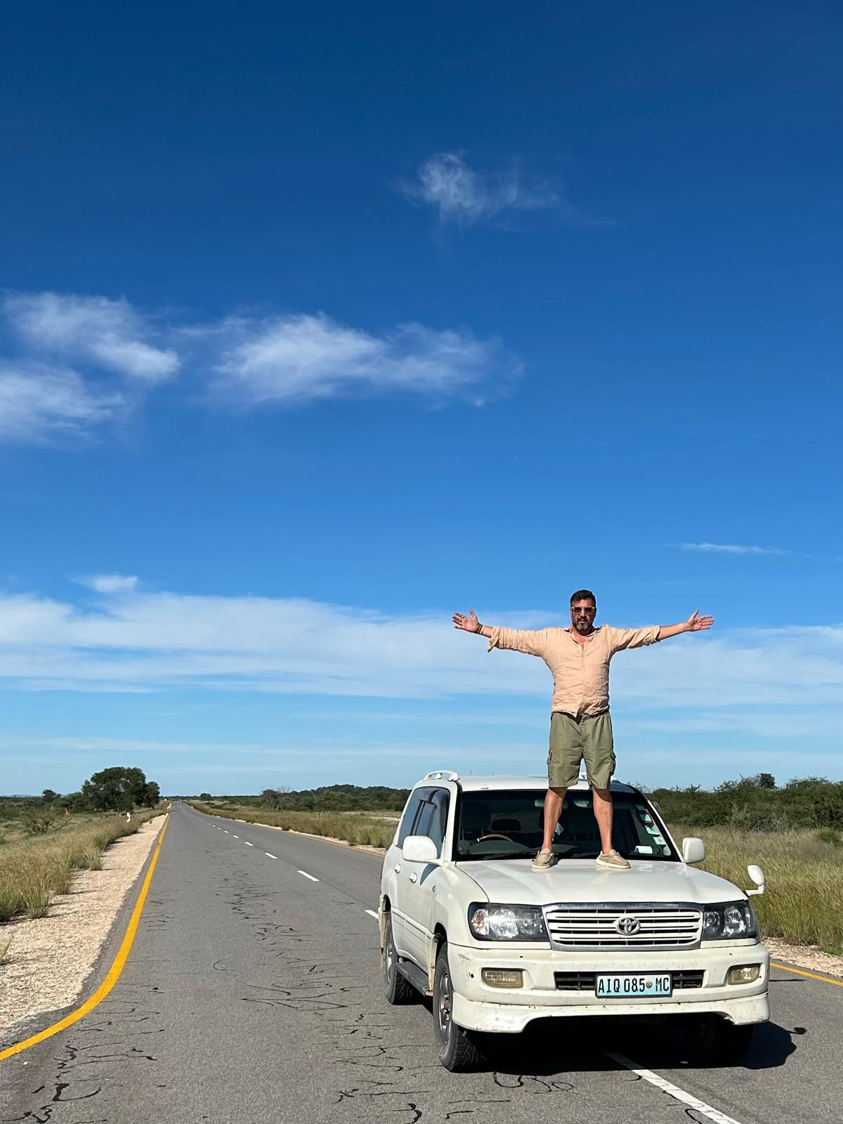 Khorixas → Etosha — Birthdays, Springbok, and a Storm